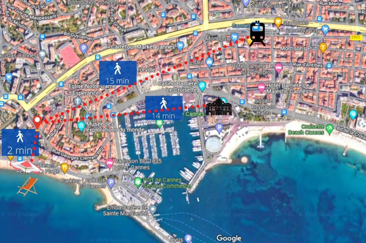 Le Dol - 150M Plages - Suquet - Verriere Cote D'Azur 戛纳 外观 照片